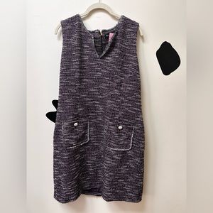 Karl Lagerfeld Purple Tweed Dress